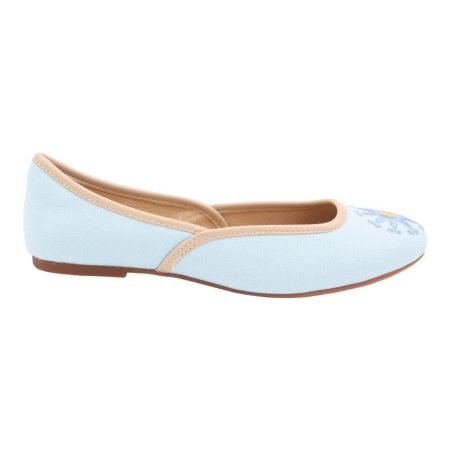 Casual flats Blue azure