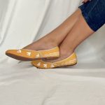 Yellow jutti flat