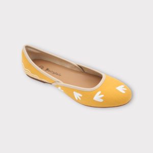 Yellow color ballet flats