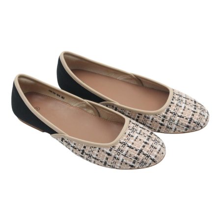 Brown-black-cream-comfortable-flats