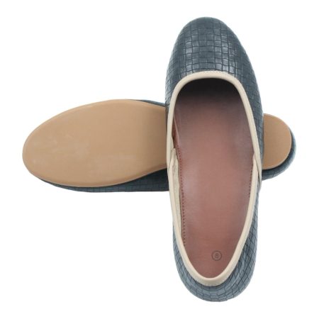 Vegan leather black flats