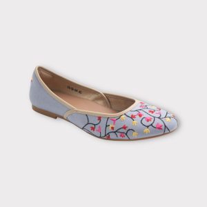 Gray Blue ballet flats