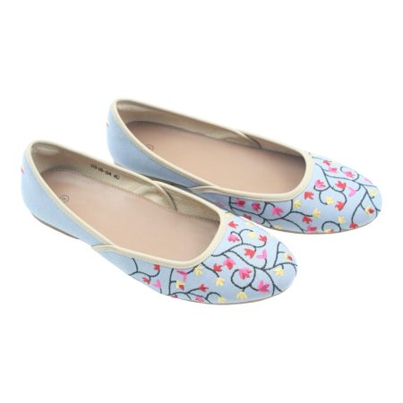 Gray Blue ballet flats